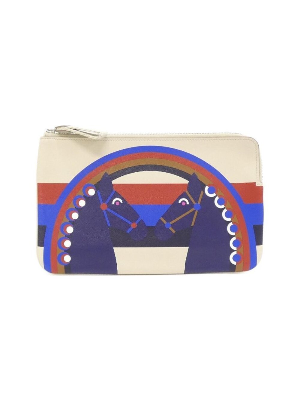Hermes Rainbow Love Carre Pocket Long Pouch - Picture 1 of 6